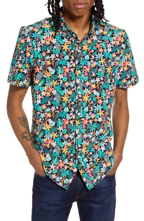 The Ace Venturer Floral Short Sleeve Button-Down Shirt