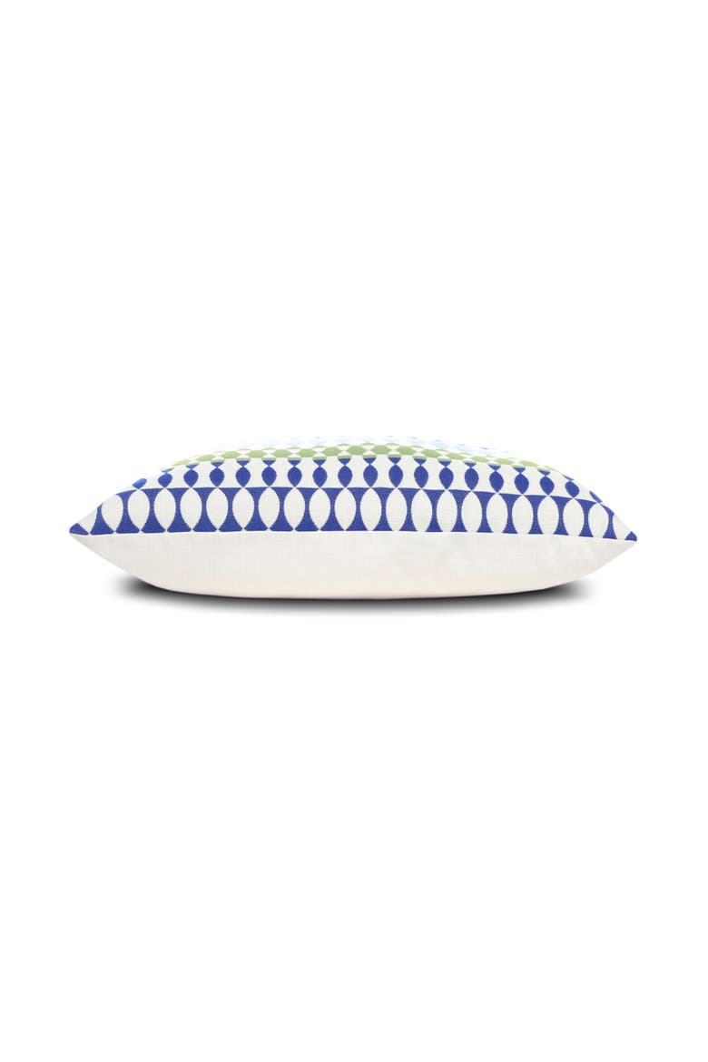 Modern Oval Indoor & Outdoor Woven Accent Pillow, Alternate, color, Ocean