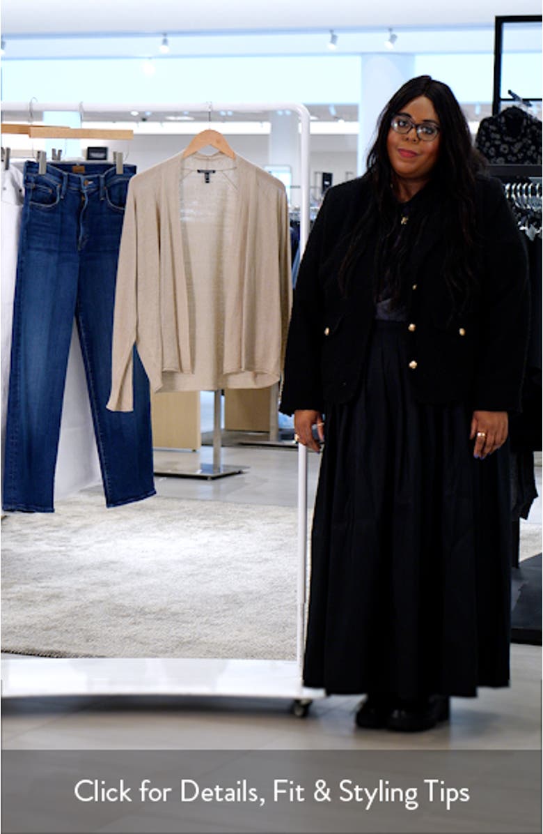 Organic Linen & Organic Cotton Open Front Cardigan, sales video thumbnail