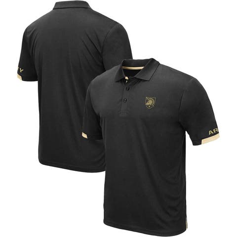 Men's Colosseum Black Army Black Knights Big & Tall Santry Polo