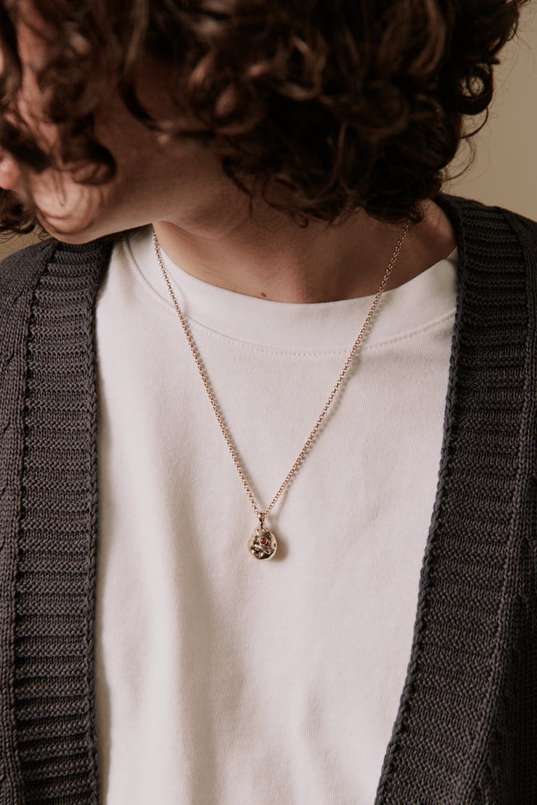 Finn Nugget Necklace, Alternate, color, 14K Recycled Gold Vermeil
