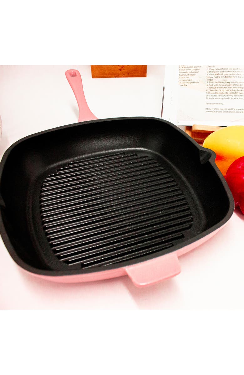BergHOFF Neo 2-Piece Cast Iron Fry Pan & Grill Pan Set, Alternate, color,