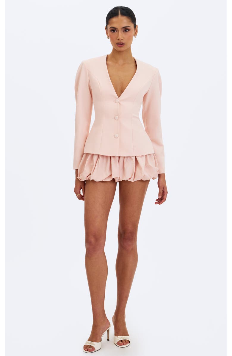 Miss Circle Savannah Peplum Blazer, Alternate, color, Tulip Pink