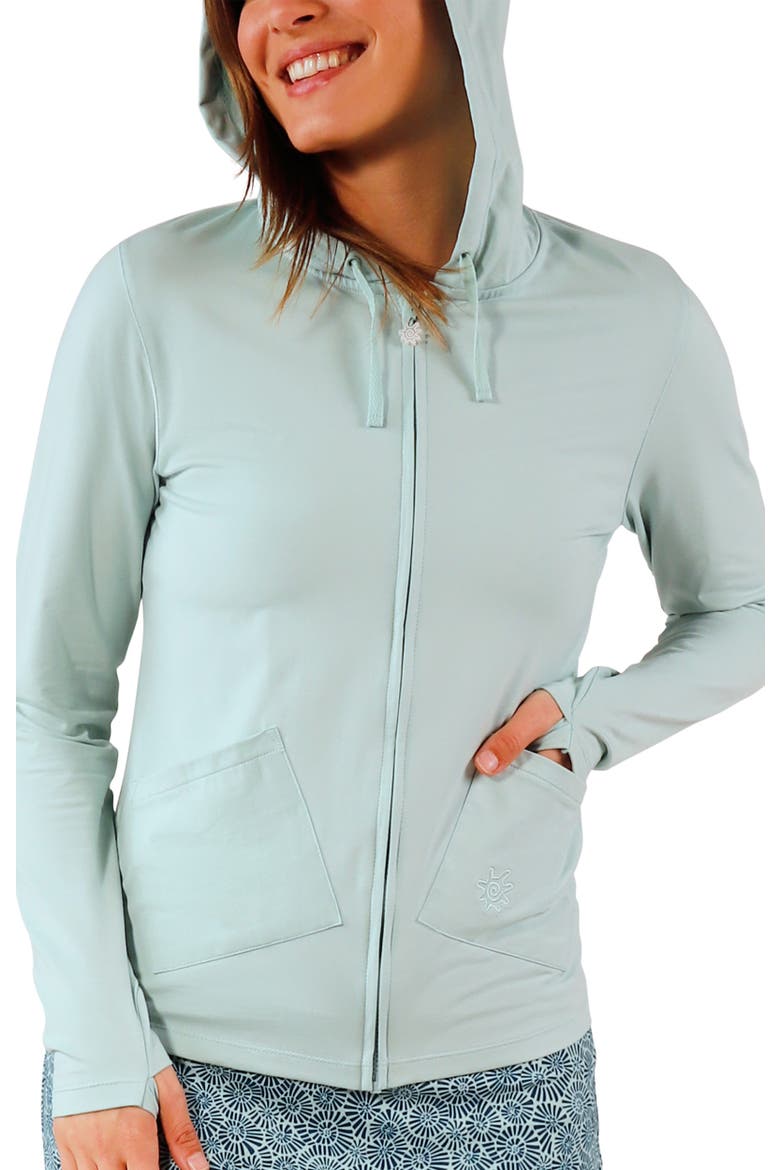 Everyday Hooded Jacket, Alternate, color, Dewdrop