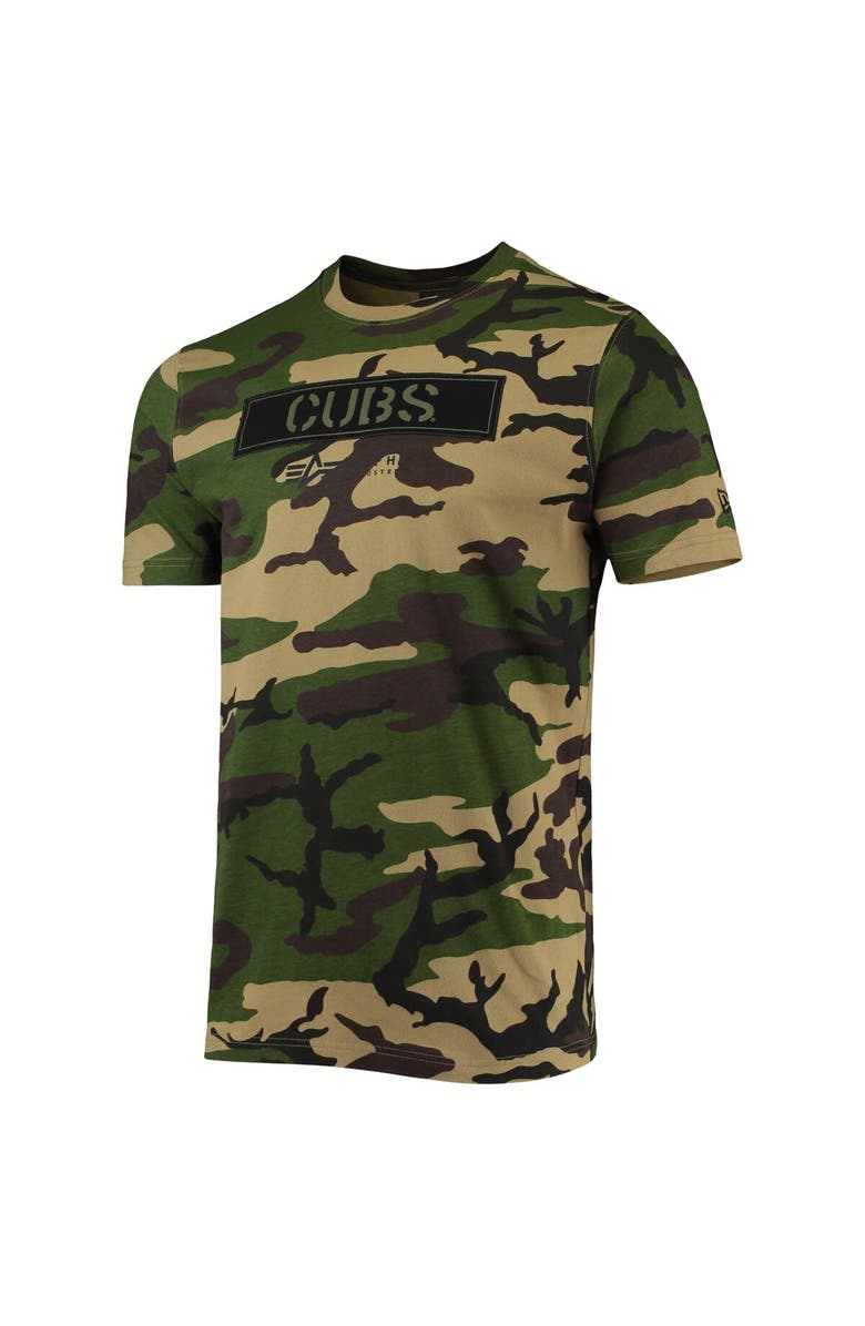 New Era Men's New Era Camo Chicago Cubs Club T-Shirt, Alternate, color,