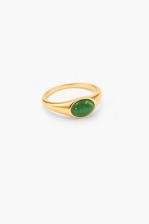 Kori Ring-Green Cats Eye