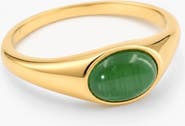 Meideya Kori Ring-Green Cats Eye