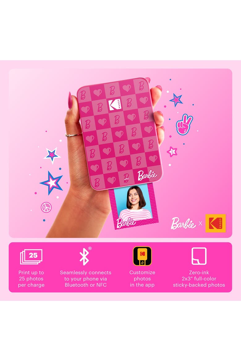 Step Slim Wireless Instant Portable Photo Printer, 2x3 Full Color Portable Printer, Alternate, color, Pink