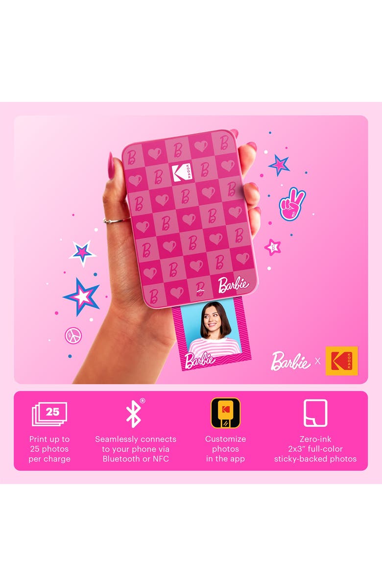 Kodak Step Slim Wireless Instant Portable Photo Printer, 2x3 Full Color Portable Printer, Alternate, color, Pink