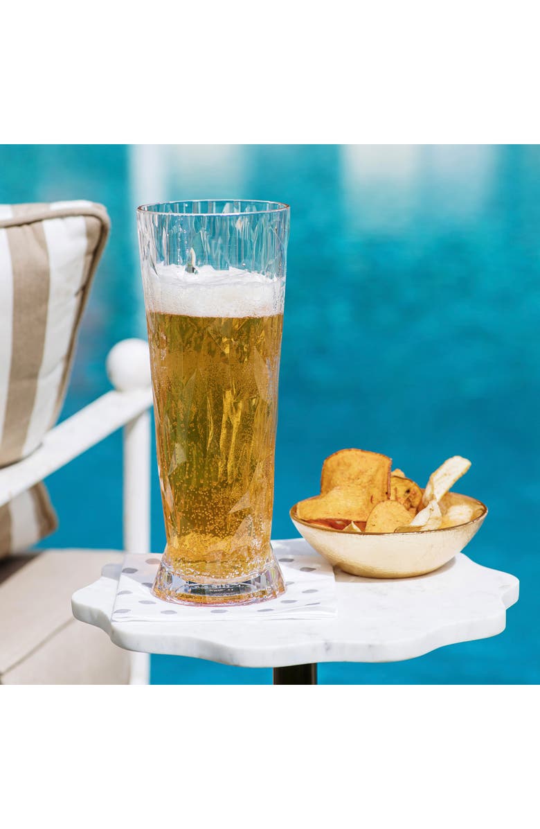 VIETRI Superglass Shatterproof Beer Glass, Alternate, color, Clear