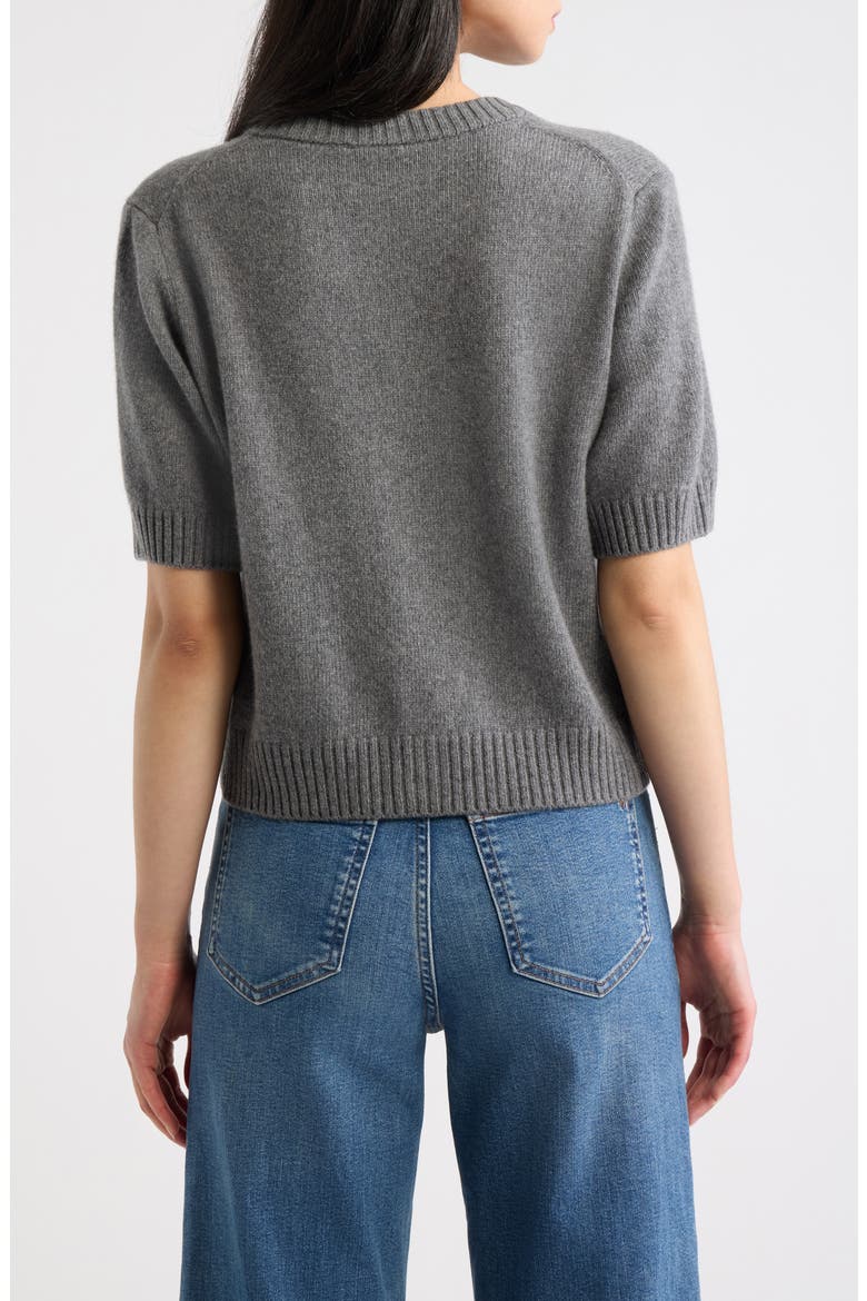 Maude Recycled Cashmere Blend Cardigan, Alternate, color, THUNDER