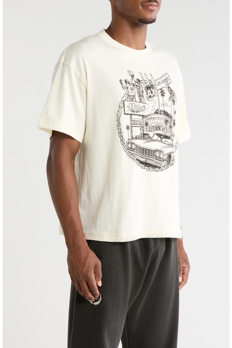 LA Chain City Cotton Graphic T-Shirt, Alternate, color, BONE