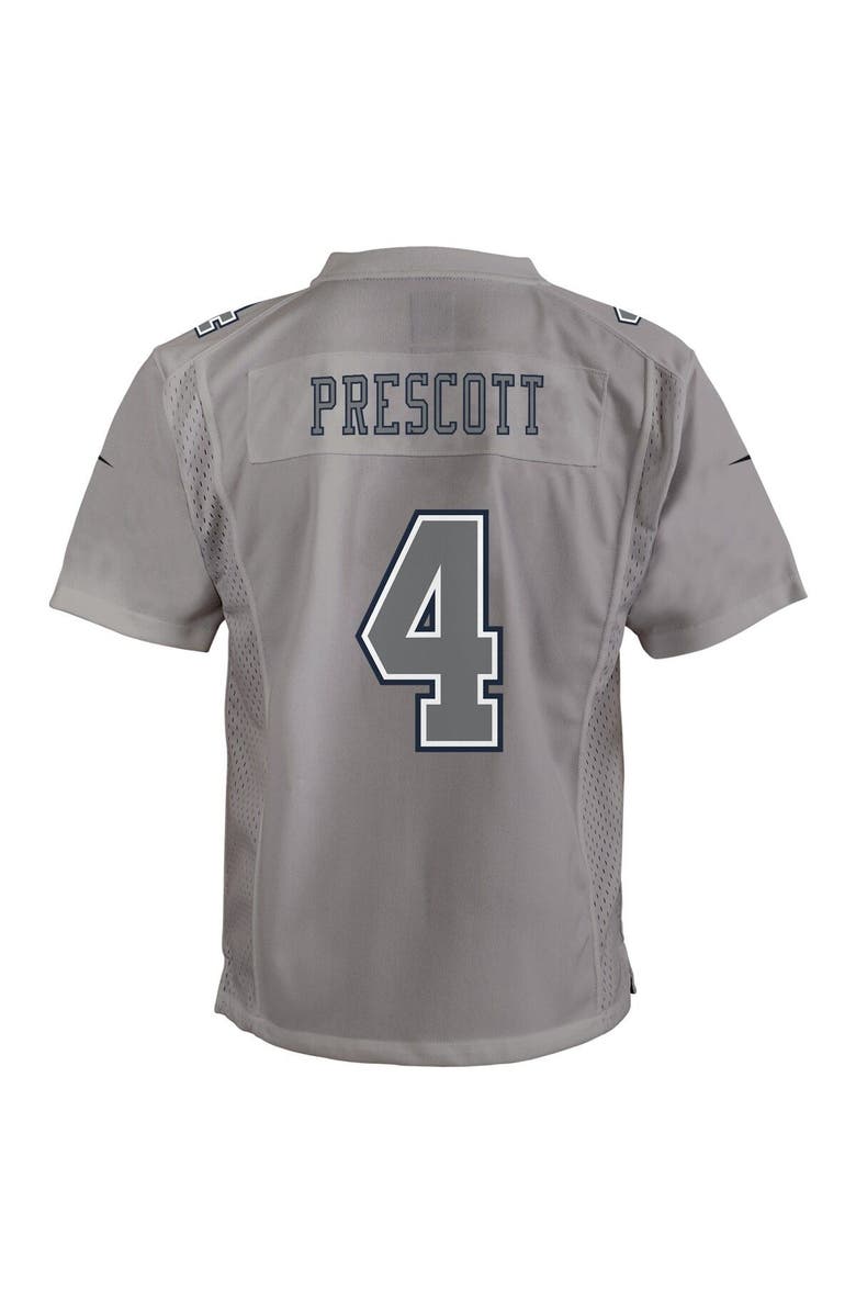 Nike Youth Nike Dak Prescott Gray Dallas Cowboys Atmosphere Game Jersey, Alternate, color, Gray
