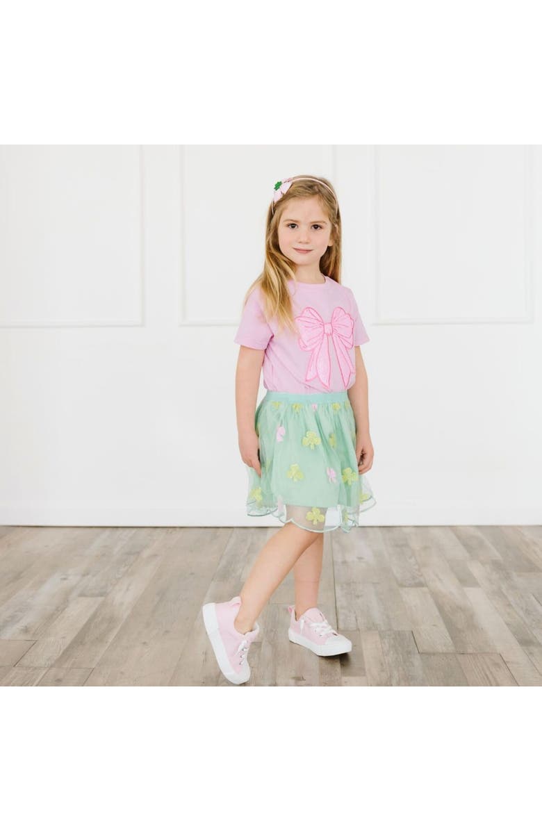 Sweet Wink Sweet Shamrock Sequin St. Patrick
s Day Tutu, Alternate, color, Mint Green