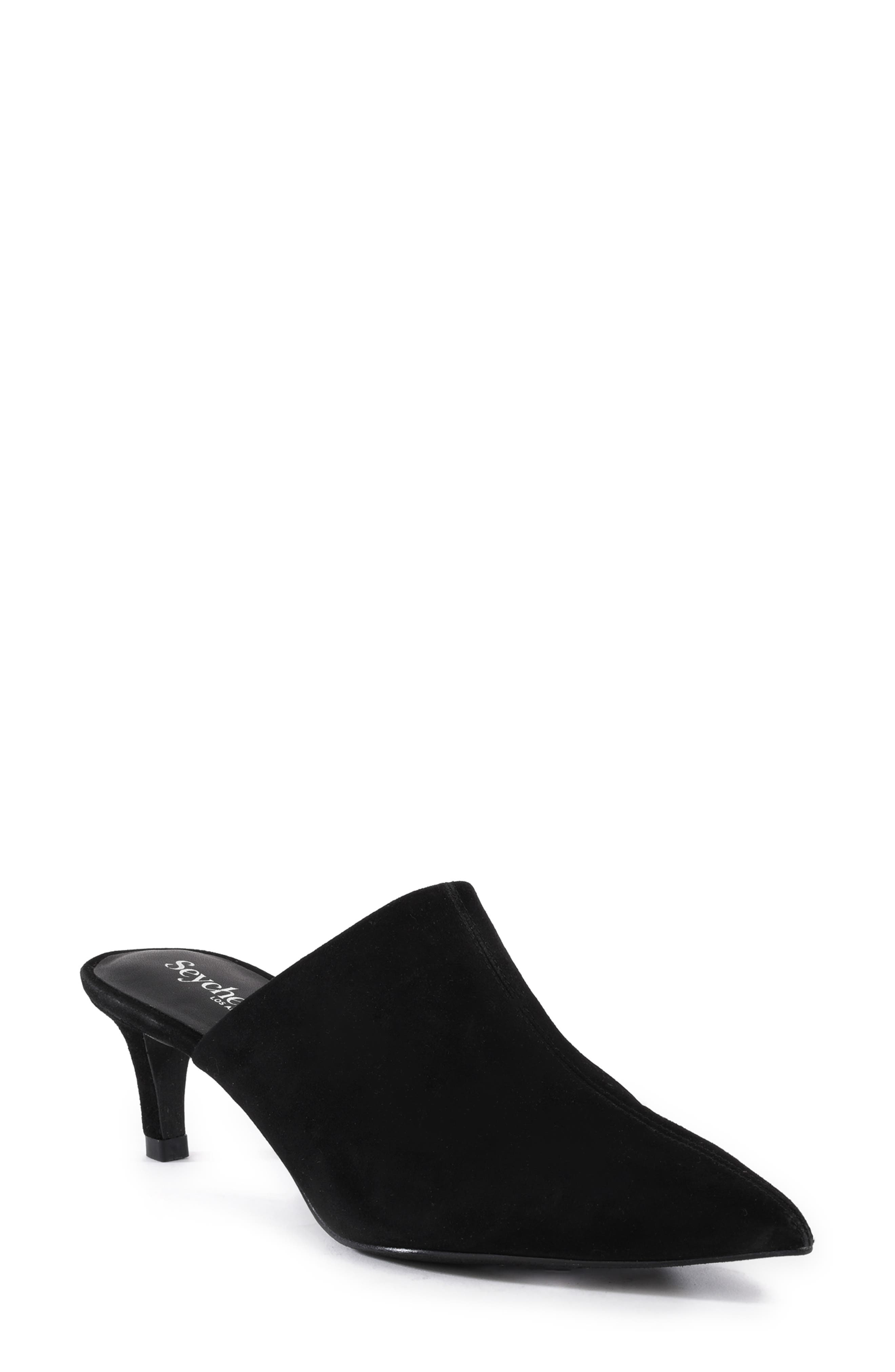 Seychelles Obsession Pointed Toe Kitten Heel Mule