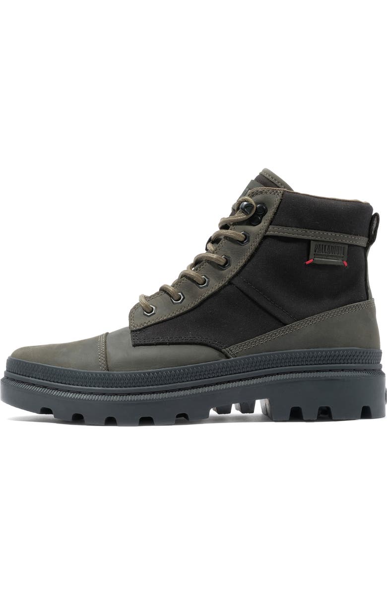 Palladium Pallatrooper Rough Boot, Alternate, color, Black/ Olive Night