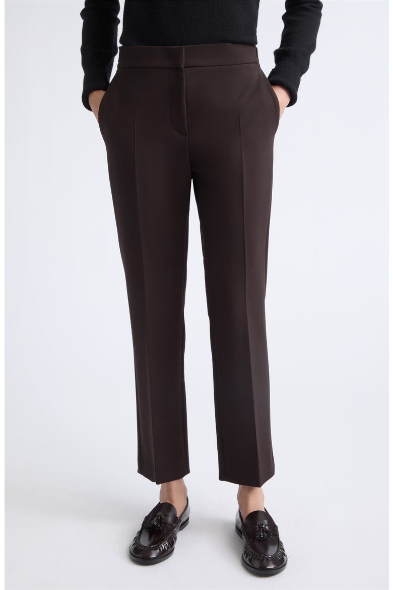 Macino Stretch Wool Trousers, Main, color, DARK BROWN