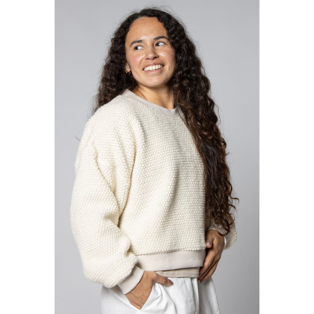 Leisure Lab Niseko Wool Crewneck In White