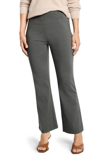 Nic + Zoe Nic+zoe Berkeley Wonderstretch Ankle Bootcut Pants In Gray