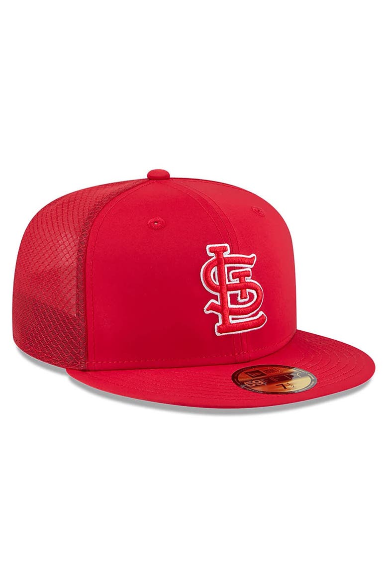 Men's New Era Red St. Louis Cardinals 2026 Batting Practice 59FIFTY Fitted Hat, Alternate, color, Red