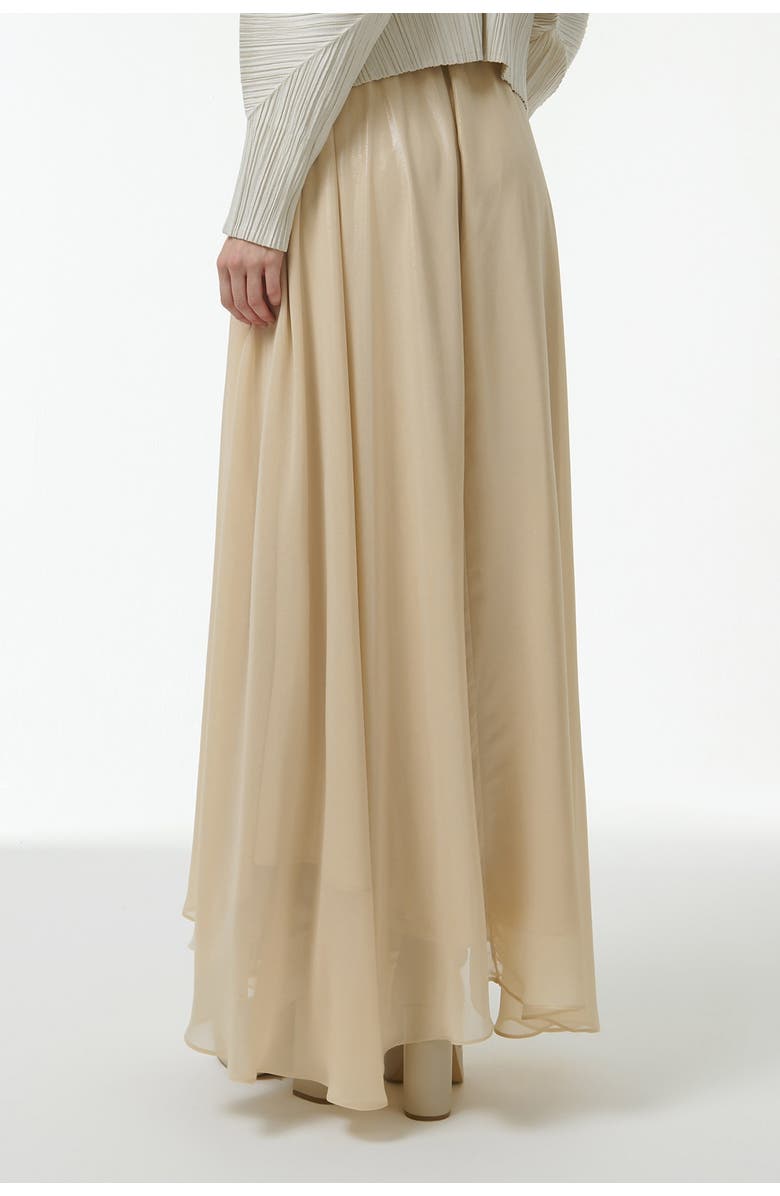 Leem Elasticated Waist Asymmetric Skirt, Alternate, color, Neutrals