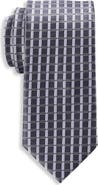 Oak Hill by DXL Big & Tall Grid Patterned Tie