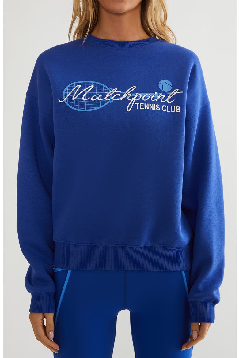 Devyn Oversize Sweatshirt, Main, color, MIDNIGHT BLUEBELL