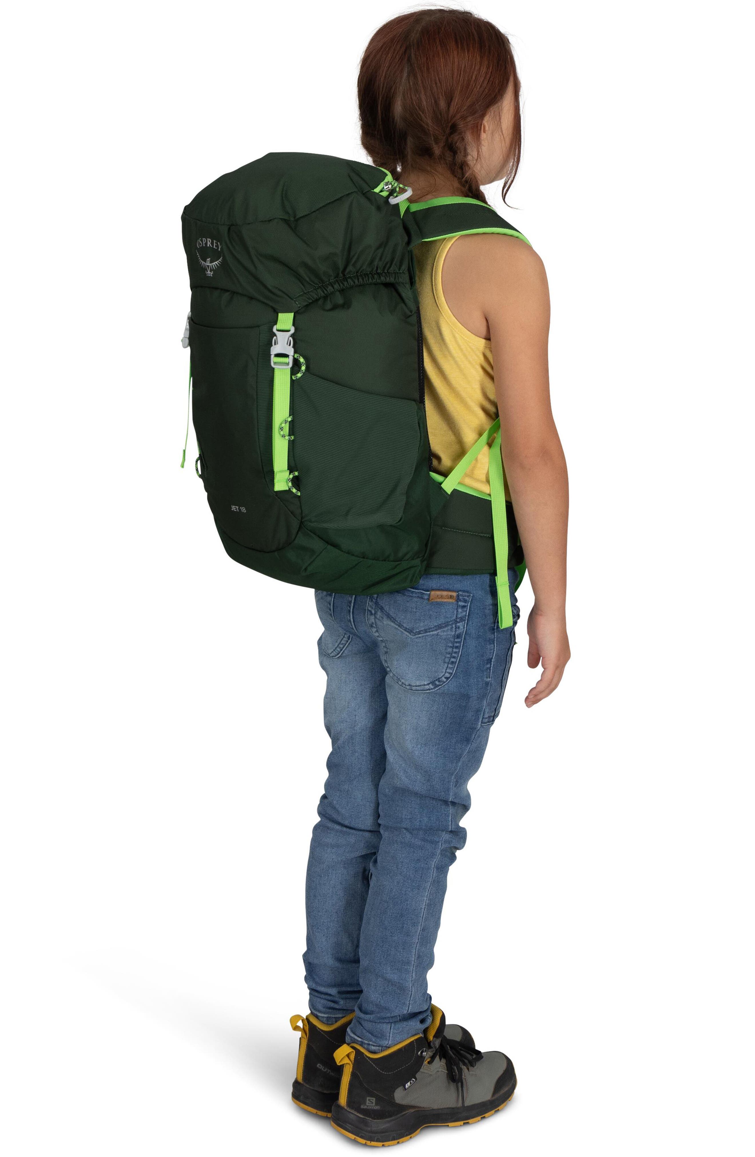 Osprey Kids
 Jet 18-Liter Backpack, Alternate, color, Green Canopy