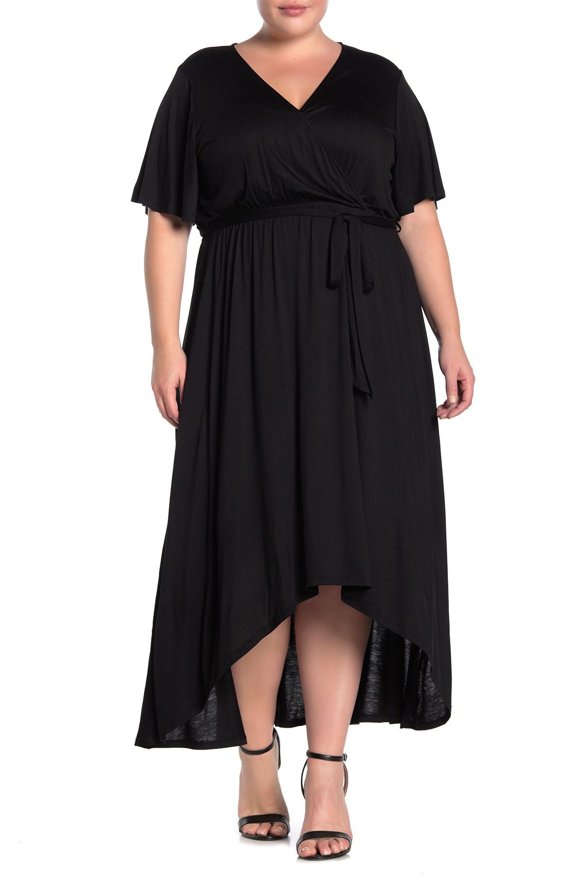 Solid High/Low Dress