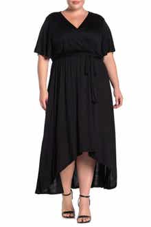 Solid High/Low Dress