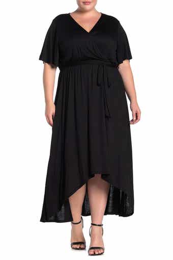 Solid High/Low Dress