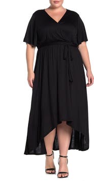 WEST K Solid High/Low Dress
