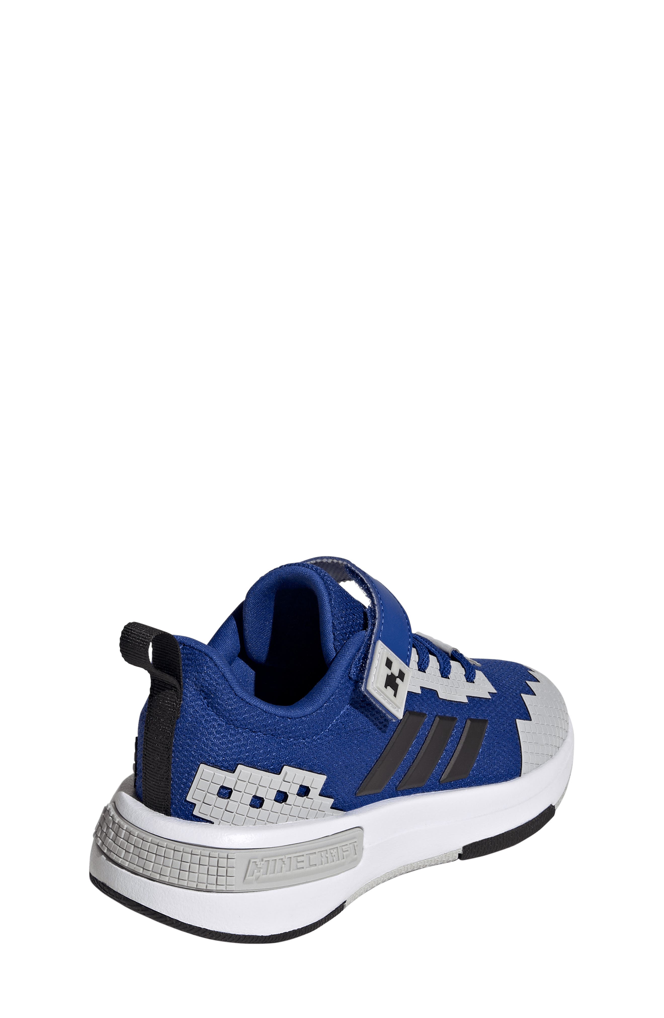 adidas Kids' Minecraft Pro EL Sneaker, Alternate, color, Royal Blue /Cloud Blue