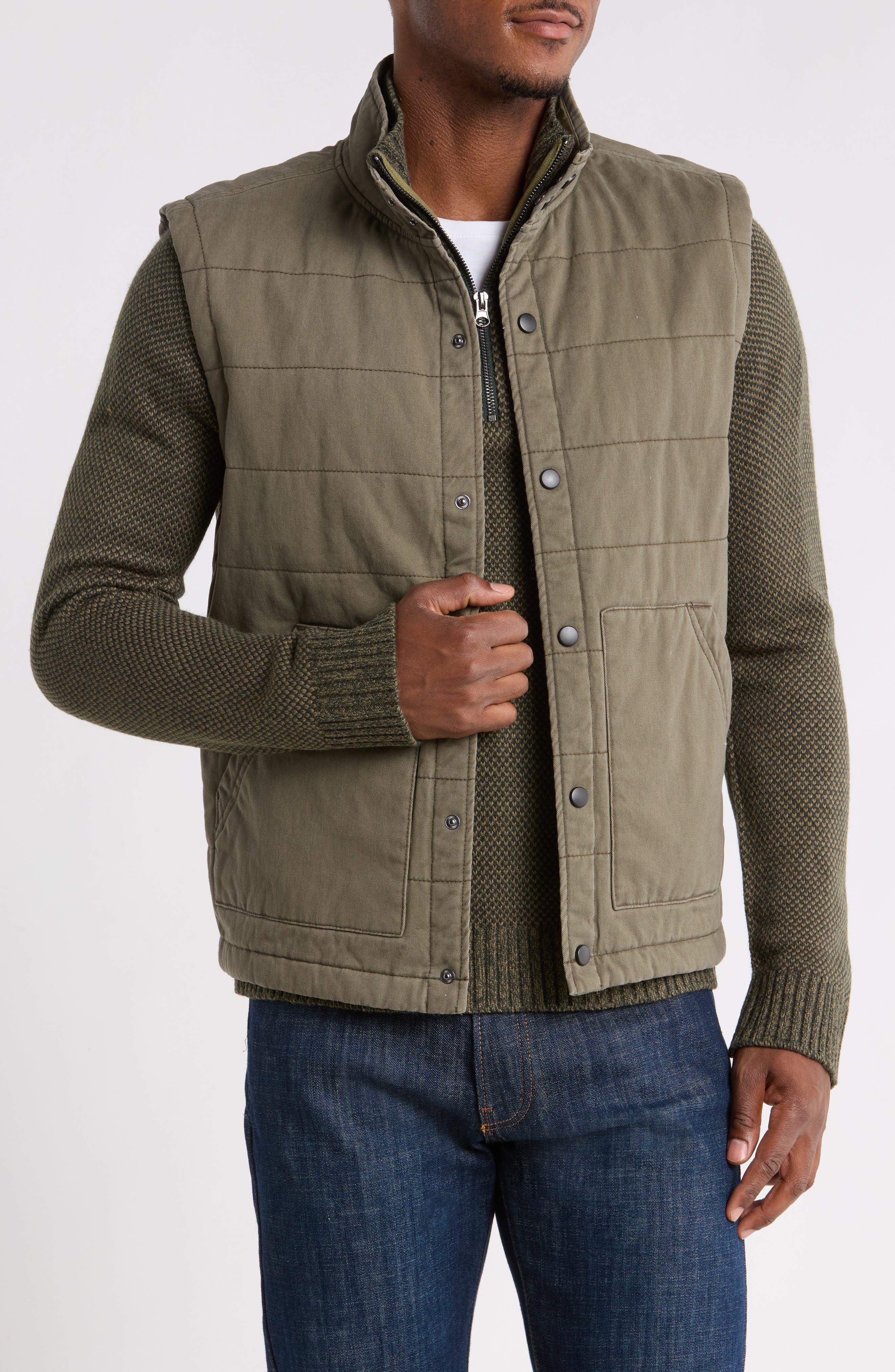 Wade Quilted Twill Vest