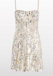 Jenny Packham Rebecca Sequin-Embelished Mini Dress