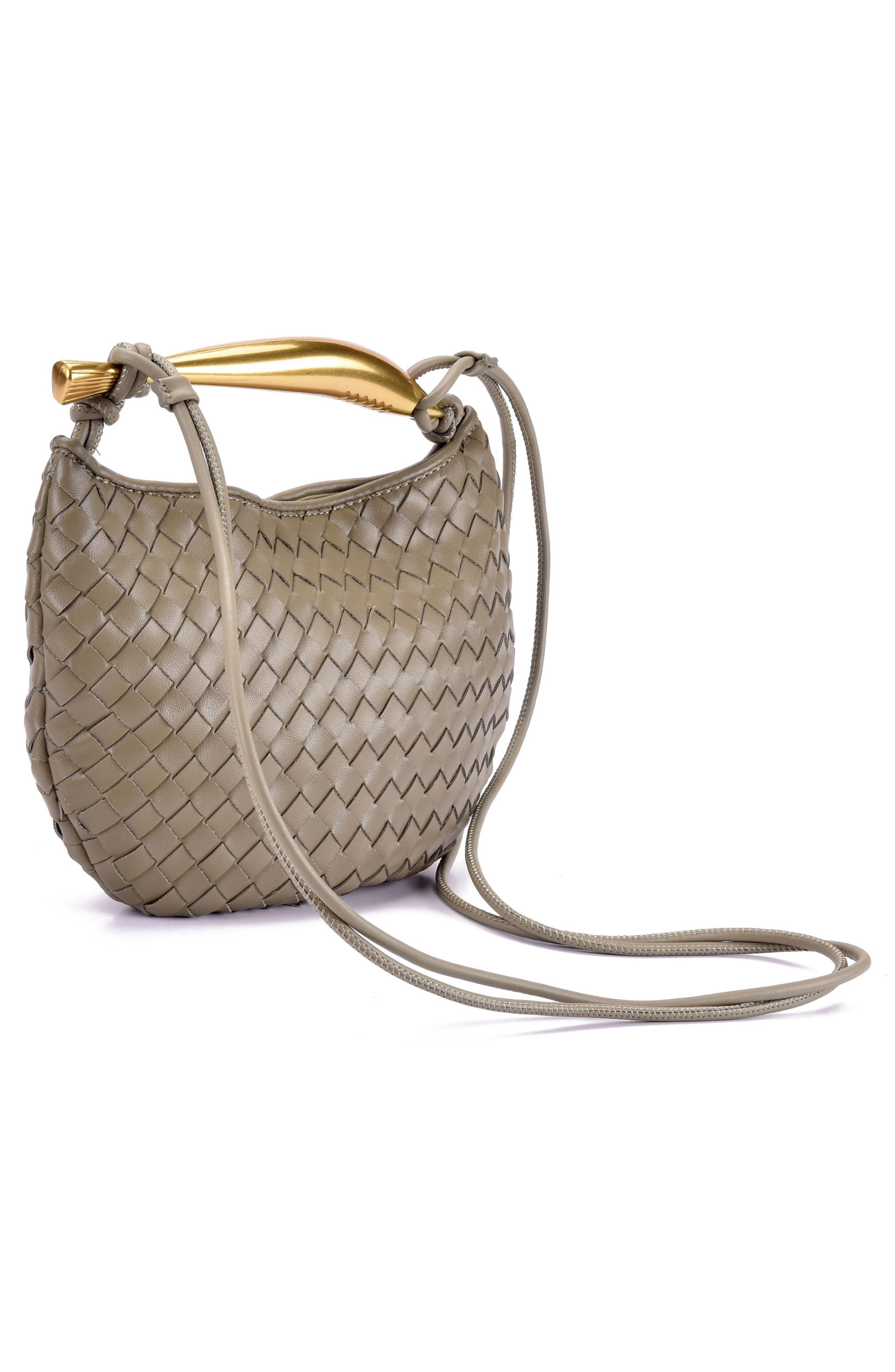 Adornia Woven Convertible Crossbody Bag, Alternate, color, Tan
