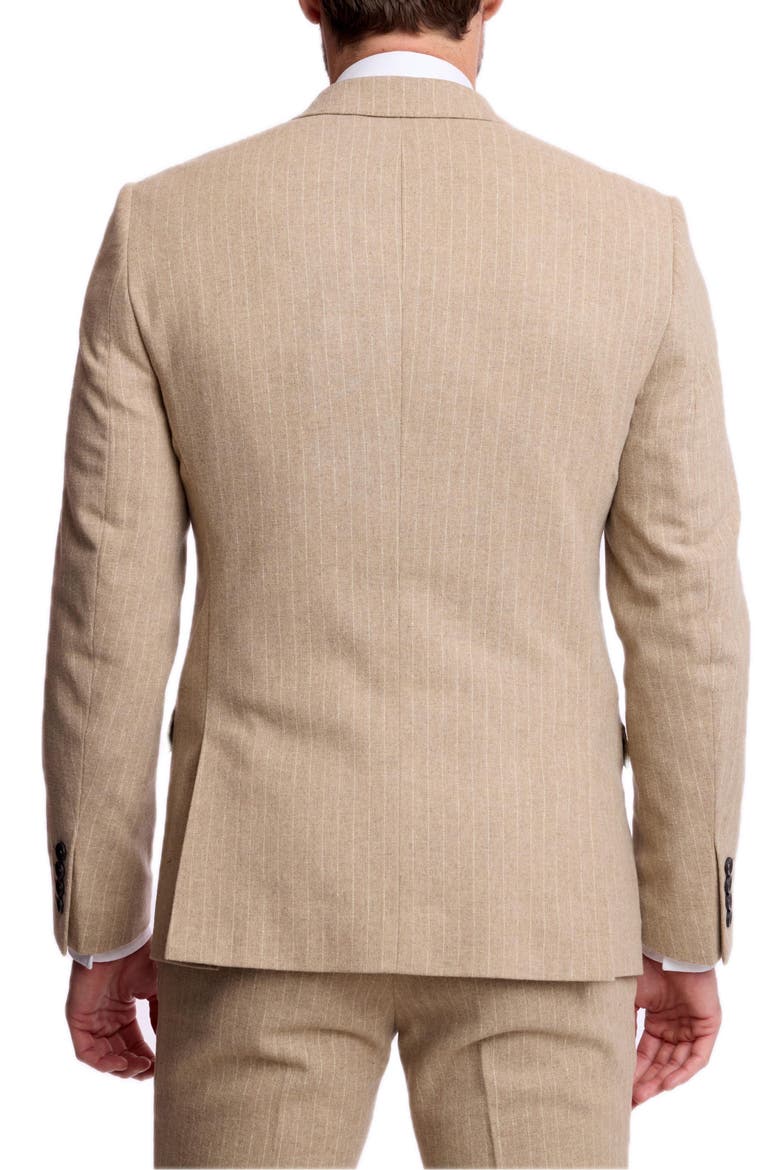 Ashton Slim Peak Suit Jacket, Alternate, color, HARVEST TAN PINSTRIPE