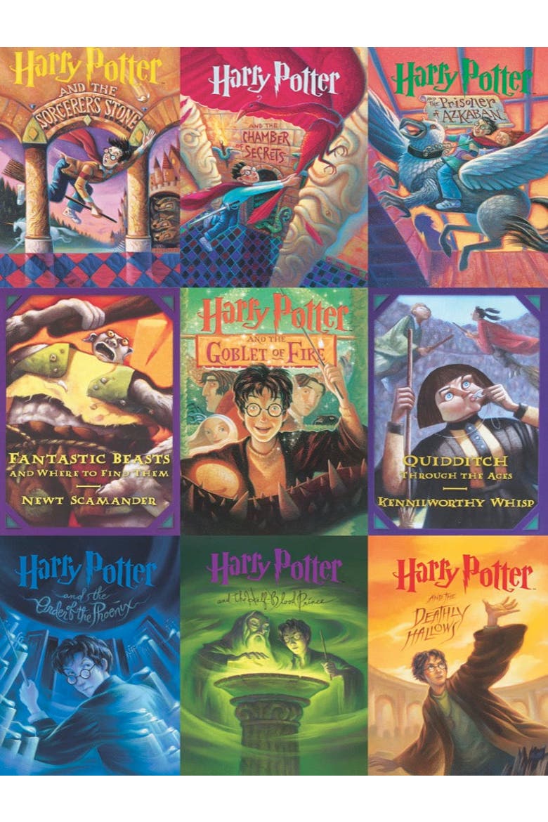 Book Cover Collage 500 Piece Puzzle, Alternate, color, No Color