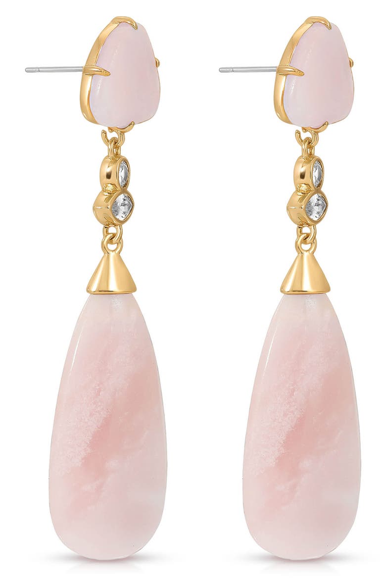 Solstice Drop Earrings, Alternate, color, ROSE QUARTZ