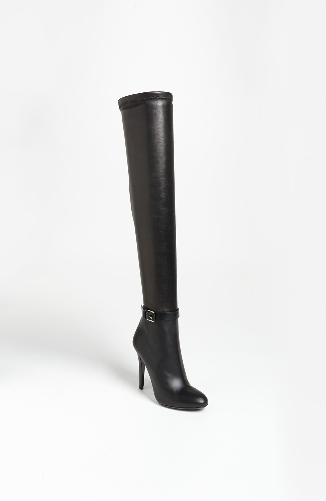 'Tamba' Over the Knee Boot, Main, color, BLACK