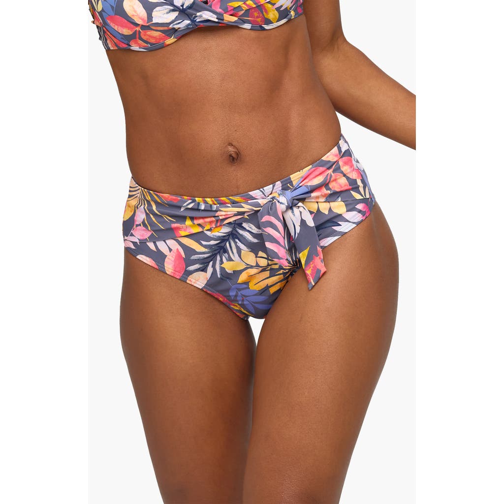 Lascana High Waist Floral Bikini Bottom In Multi