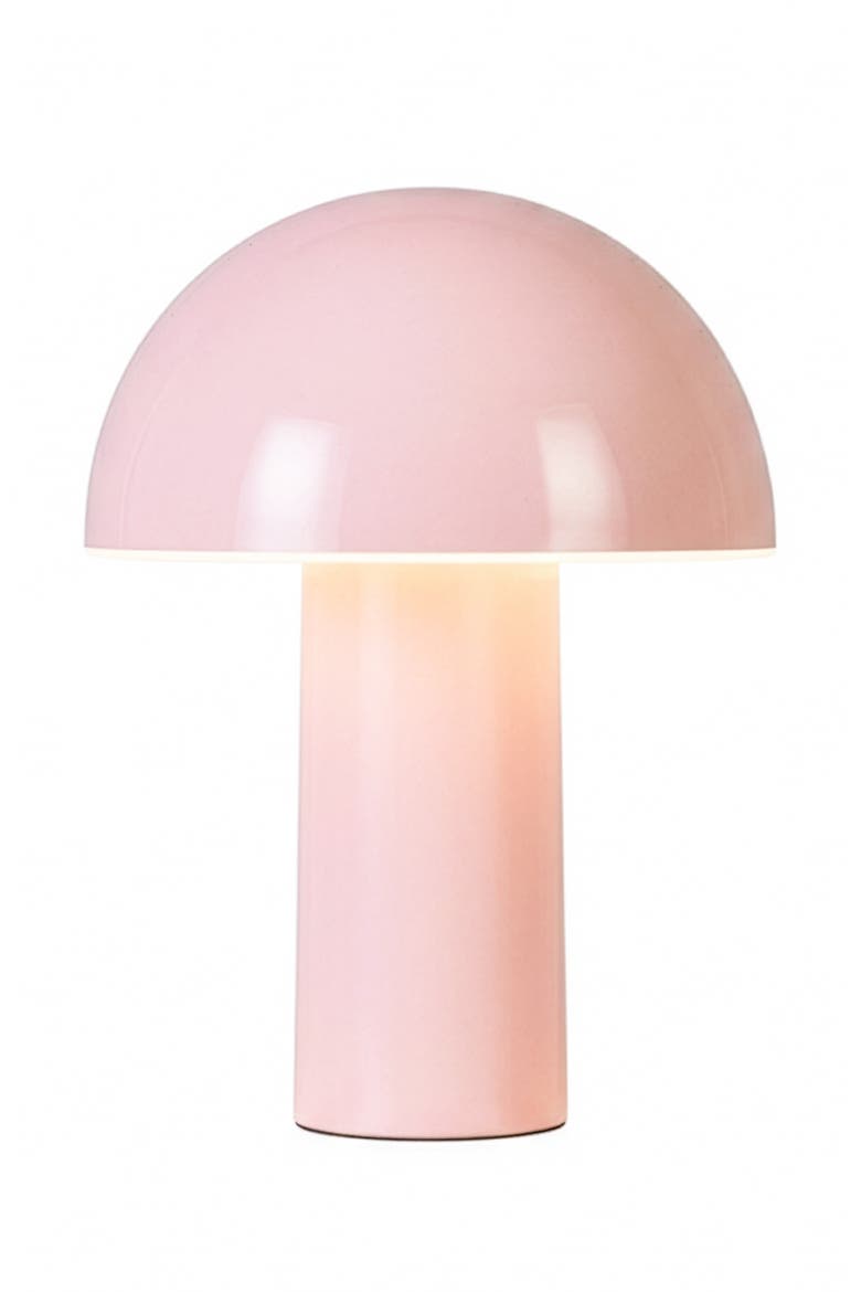 Celia 10" Portable Touch-Controlled Outdoor Patio Mushroom Table Lamp, Main, color, Pink