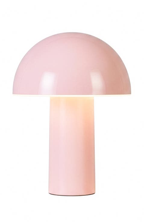 Celia 10" Portable Touch-Controlled Outdoor Patio Mushroom Table Lamp