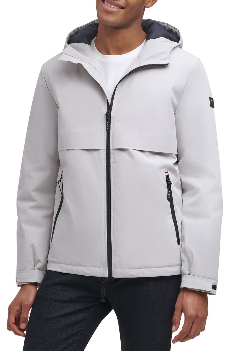 Performance Hooded Jacket, Main, color, SILVER