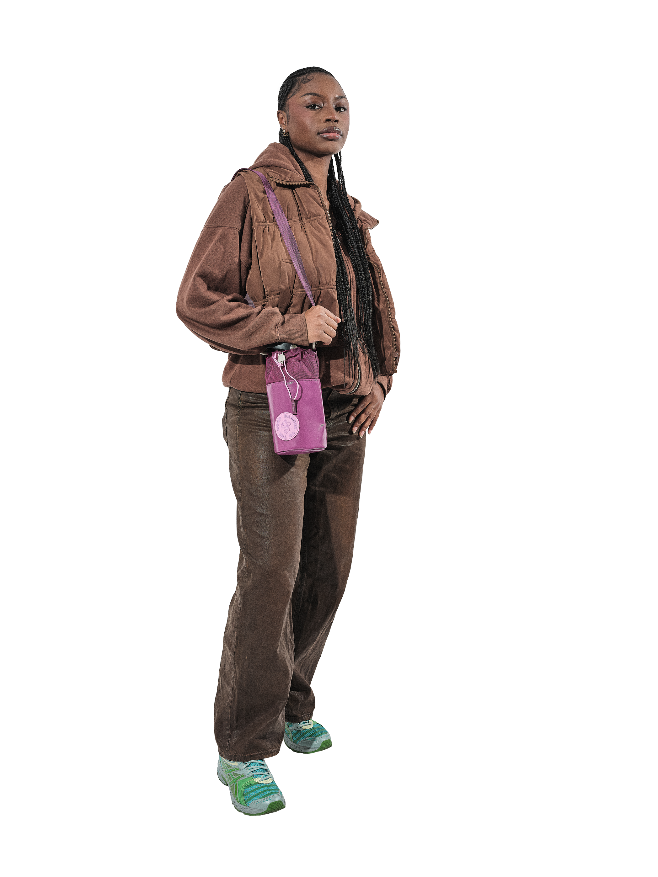 Baboon to the Moon Water Bottle Sling, Alternate, color, Wildberry