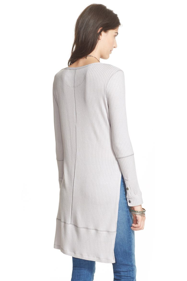 'Gwen' Long Henley Tee, Alternate, color, VAPOR