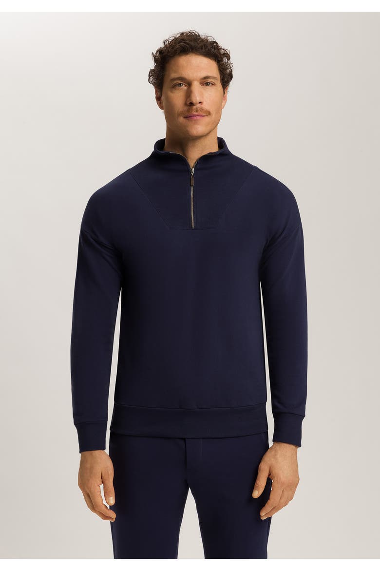 Natural Living Organic Cotton French Terry Sweatshirt, Alternate, color, Deep Navy