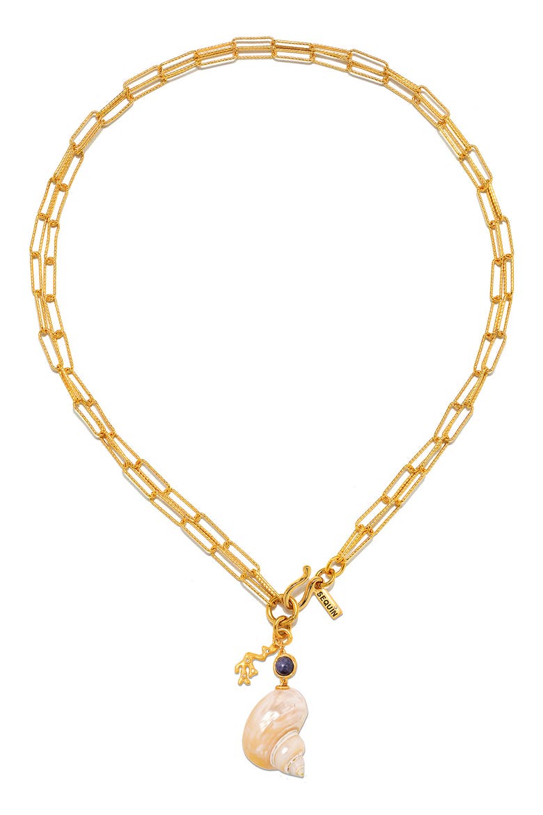 Calypso Convertible Charm Necklace, Main, color, GOLD