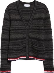 Thom Browne Tartan Check Inlay Jacquard Cardigan