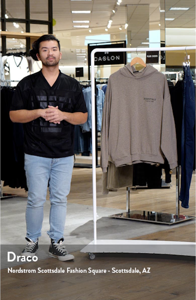 Cotton Blend Fleece Graphic Hoodie, sales video thumbnail